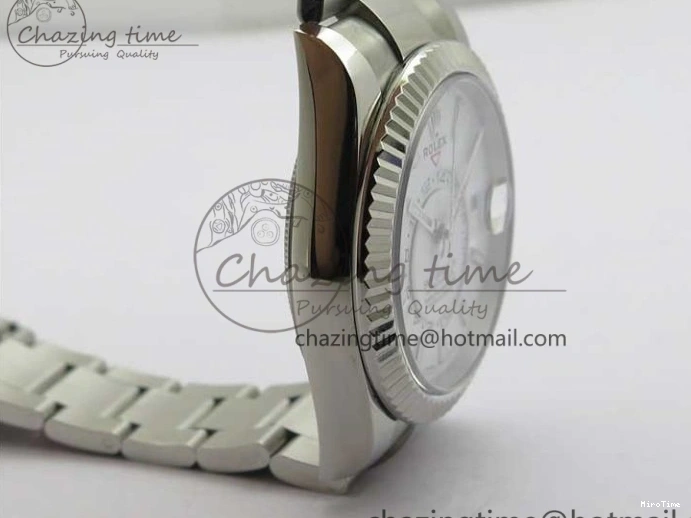 MiroTime 0503 Sky-Dweller 326934 SS Noob 1:1 Best Edition White Dial on SS Bracelet Asian 23J to TechFriendly 2880